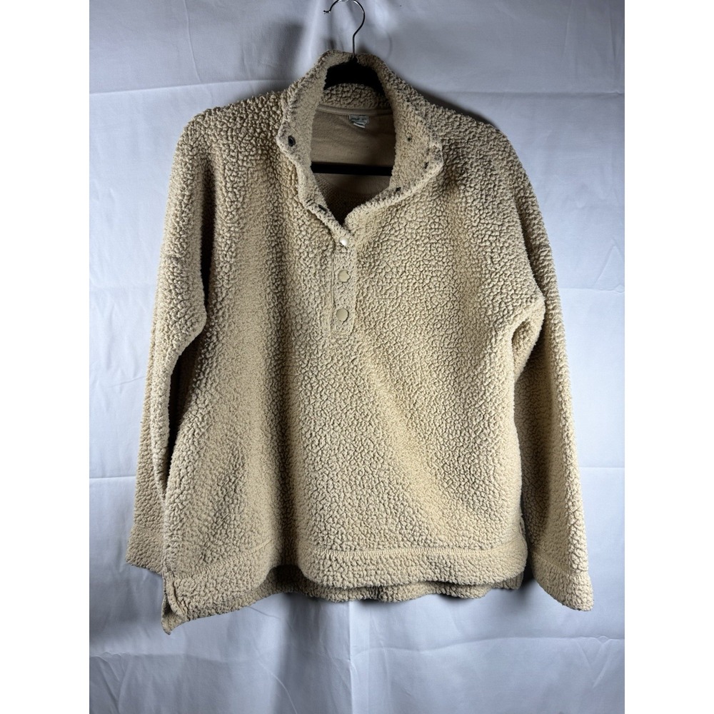 AERIE American Eagle AE Cloud Sherpa oversized pullover sweatshirt top shirt XS